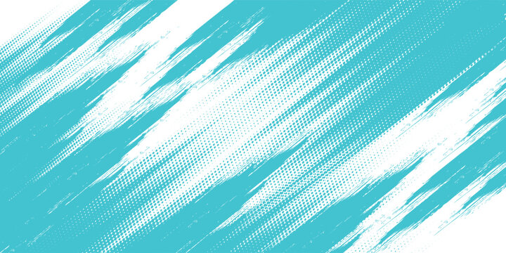 Abstract frame in light blue tone on a white background. Sporty design in grunge style. Illustration for sports, athletics, training, workout, etc.