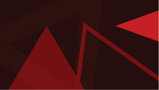   
Abstract red triangle composition vector with overlapping geometric shapes in maroon and bright red tones on dark background