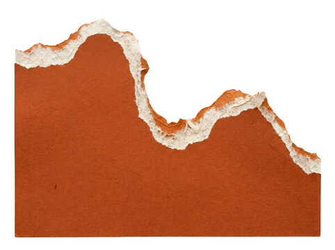 Torn Paper Edge with Rough Texture and White Layer