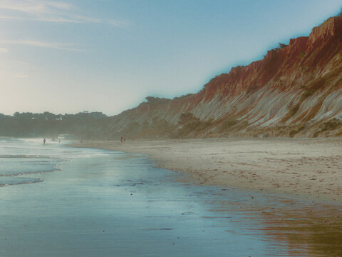 beach in the morning