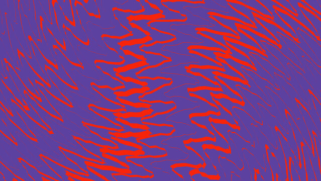 Vibrant purple background, red scribble patterns, abstract vector design, modern texture