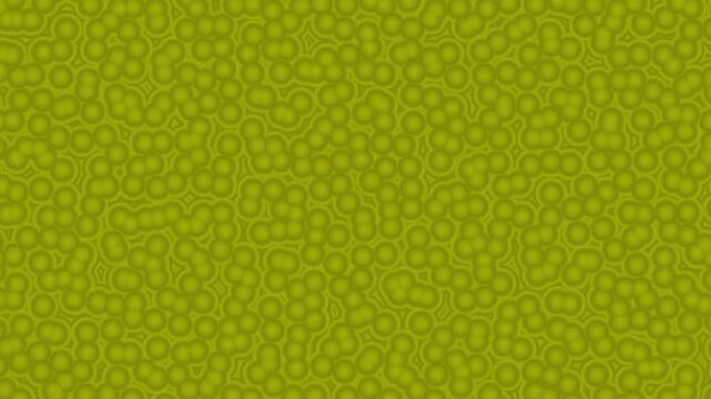Abstract olive animation background featuring a soft bubble-like texture with rounded cellular forms that gently move, pulse, and shift across the frame.