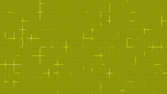 Abstract olive animation background featuring a repeating grid bubble texture combined with thin glowing line particles that drift and flicker across the frame.