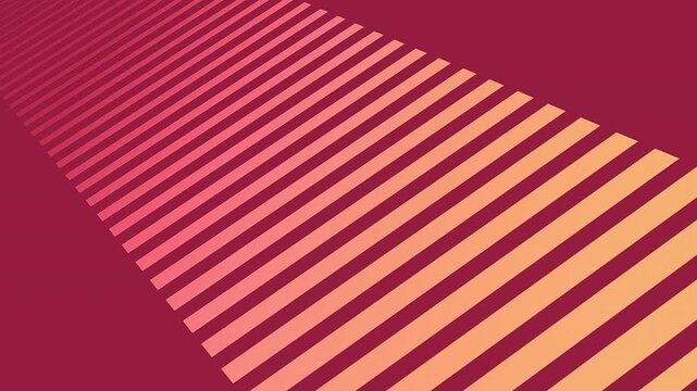Abstract Geometric Background Featuring Diagonal Orange Stripes on a Deep Red Surface.