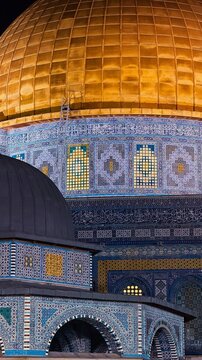 Details of The Dome of the Rock , Al Aqsa, Jerusalem, Israel, Palestine.