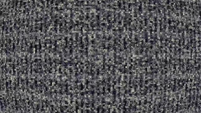 Television set noise effect. Animated noise video texture. Optical compensation effect for old TV and vertical scan lines.