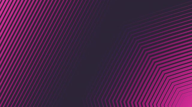 Abstract Pink And Dark Purple Gradient Geometric Line Pattern Motion Background.