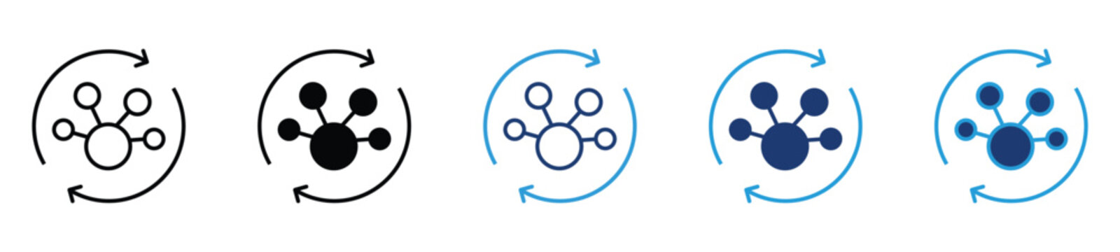 Bioavailability concept vector icon featuring chemical molecule structure, absorption arrows, and pharmaceutical drug delivery process