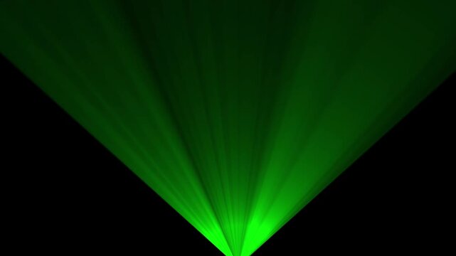 Glitter, shiny, bright, flare footage Isolated light rays animation. Shine or effect on green cc light ray animation, 4K video animation