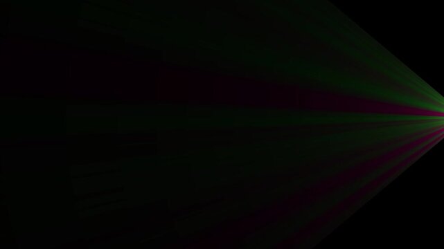 Abstract background  green and pink teal light beams shining from opposite corners. Glitter, shiny, bright, flare footage Isolated light rays animation, cc light rays on cc star bust