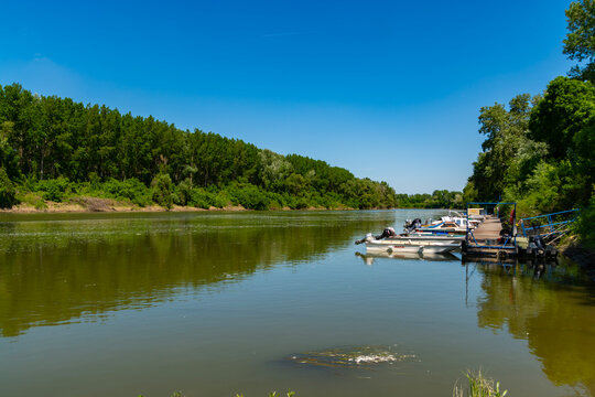 Ferry port at the River Tisza at Mindszent