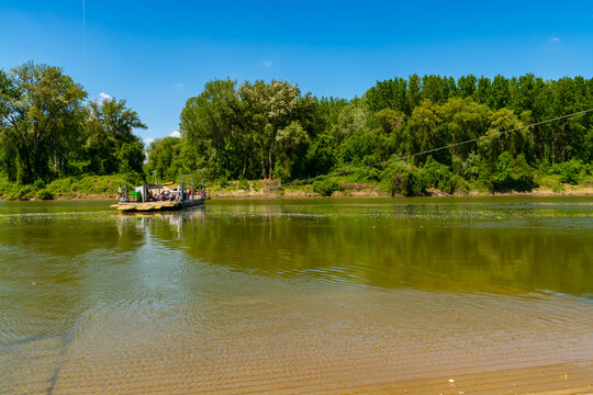 Ferry port at the River Tisza at Mindszent