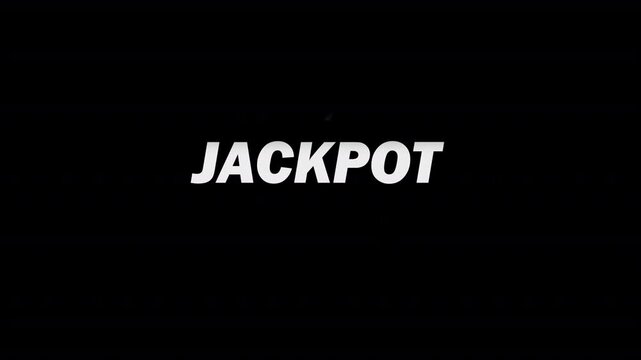 scrolling money euro from 1,000 to jackpot animation with euro symbol icon, entertainment in casino animation reward on transparent background, 4k video
