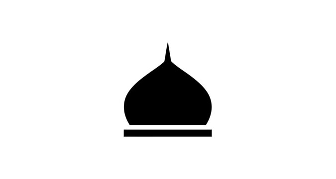 Traditional fez hat silhouette on transparent background