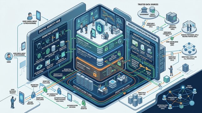 Comprehensive Digital Identity System with Biometric Verification Network