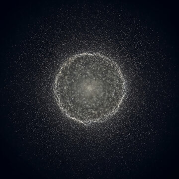 Globular star cluster in deep space