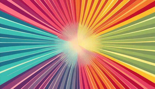 funky retro zig zag colorful burst background