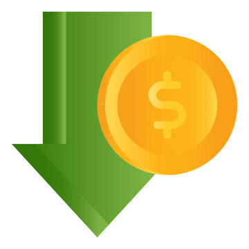  money decrease Flat Icon