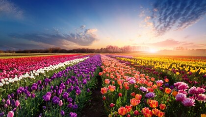Fototapeta premium field of spring flowers
