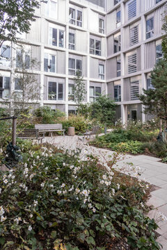 Modern Residential Courtyard in Denmark