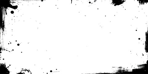 Fototapeta premium Abstract Grunge Ink Splat Background with Black Paint Splash and Dirty Texture Design Wallpaper