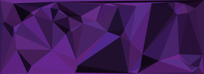Abstract Purple Low Poly Geometric Polygon Background © Makhon