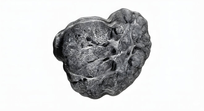 High-Resolution 3D Render of a Salivary Gland Ultrasound, Isolated on a White Background, Suitable for Science Education