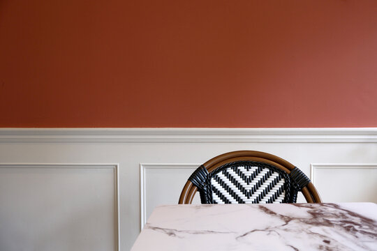 Minimalist Red Wall Corner