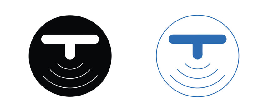 Motion sensor icon featuring flat vector design for movement detection, smart security systems, automation, and monitoring technology concepts.