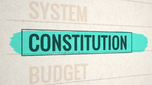 Constitution Highlighted Scrolling Title Animation
