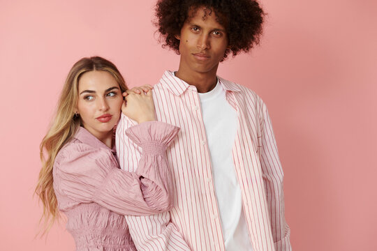 Fashion Duo hugging 
