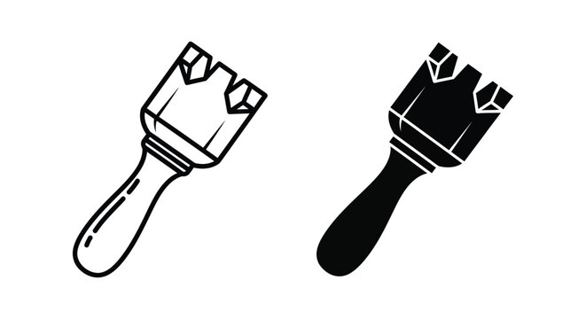 Set of meat tenderizer icons, kitchen tool for beating meat, culinary utensil for cooking, vector illustration of a meat hammer isolated on white background