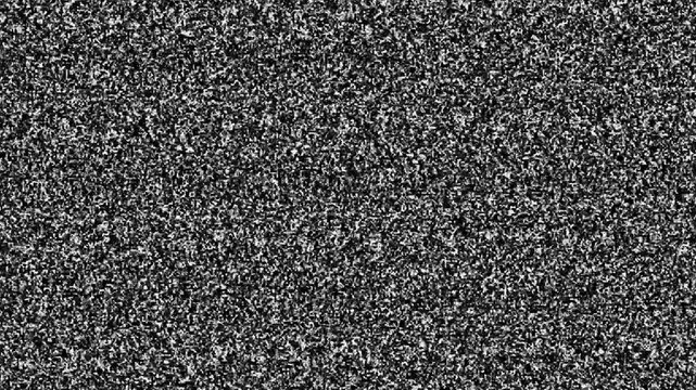 Analog tv static noise background, retro television signal, glitch effect
