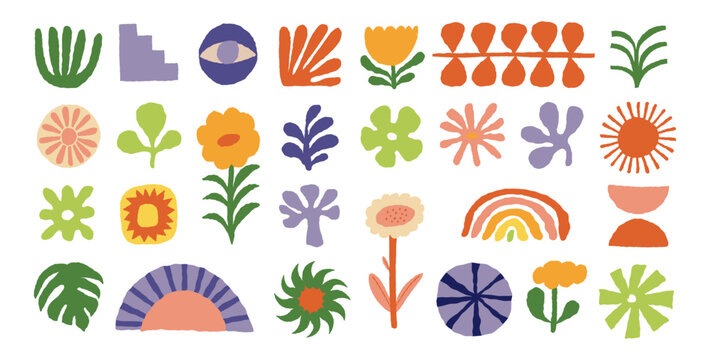 Vector logo and print design templates, summer palms, tropical hand drawn illustrations, surfing concepts, vacation and travel,  doodles and organic shapes and forms