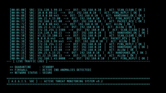 Ransomware malware Soc firewall breach alert on red computer terminal. Suitable for cybersecurity blogs, it security presentations, software security concepts.