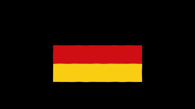 Waving Germany Flag Animation