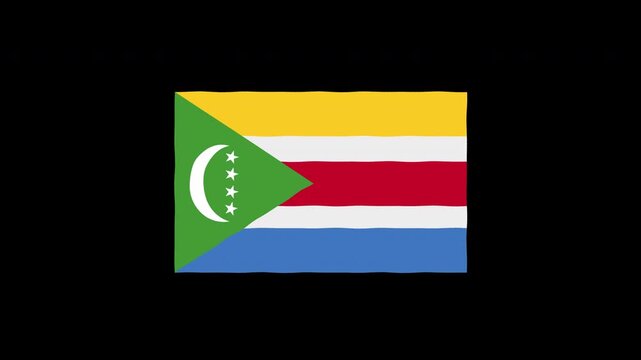 Waving Pakistan Flag Animation Loop Motion Graphics 4K