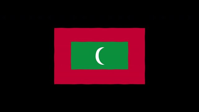 Waving Pakistan Flag Animation Loop Motion Graphics Background