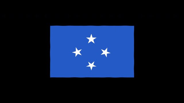 Waving Somalia Flag Animation Loop Motion Graphics Vector
