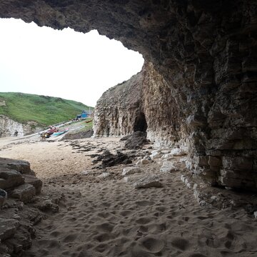 flamborough north landing, Yorkshire Nature Reserve. Flamborough. East Yorkshire coast 