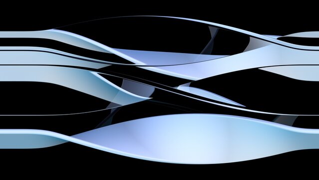 The elegant shape of the stream in space.