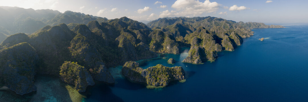 Coron Island Dramatic Coastline Palawan Philippines