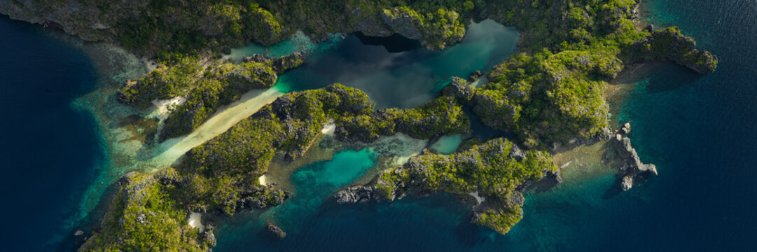 Above Miniloc Island Lagoons Palawan Philippines