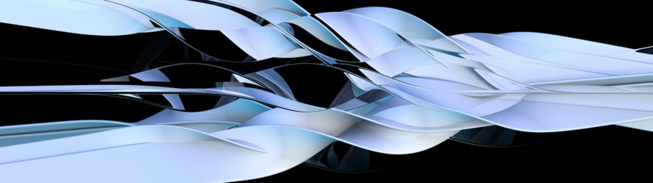 The shape of the flow in space.