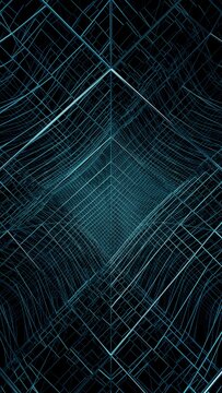 An information tunnel inside an Internet network or AI.