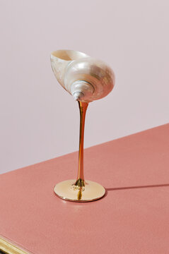 Shell shaped glass
