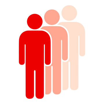 People crowd vector icon