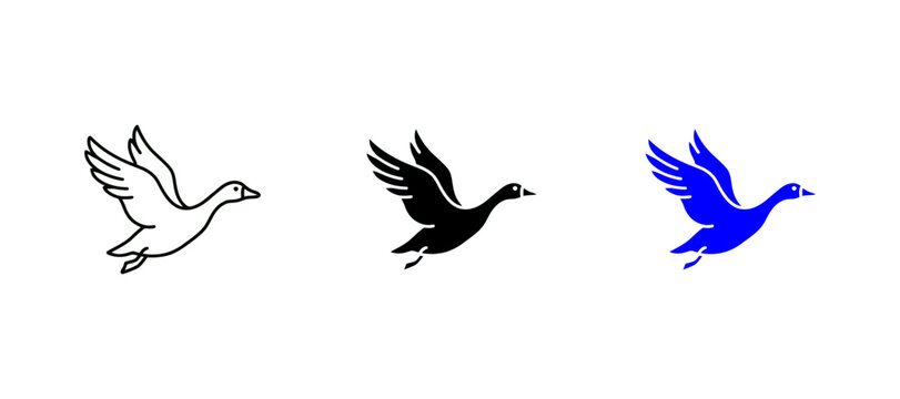 goose flying
