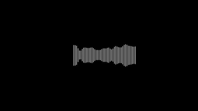 simple animation of audio sound wave, voice spectrum, moving according to the gentle rhythm of music.abstract soft color moving block background New quality universal motion dynamic animated.