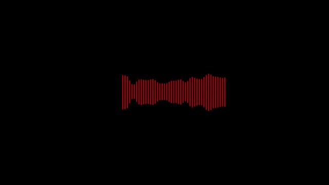 simple animation of audio sound wave, voice spectrum, moving according to the gentle rhythm of music.abstract soft color moving block background New quality universal motion dynamic animated.